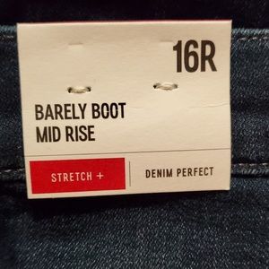 Express Barely Boot frayed hem 16R